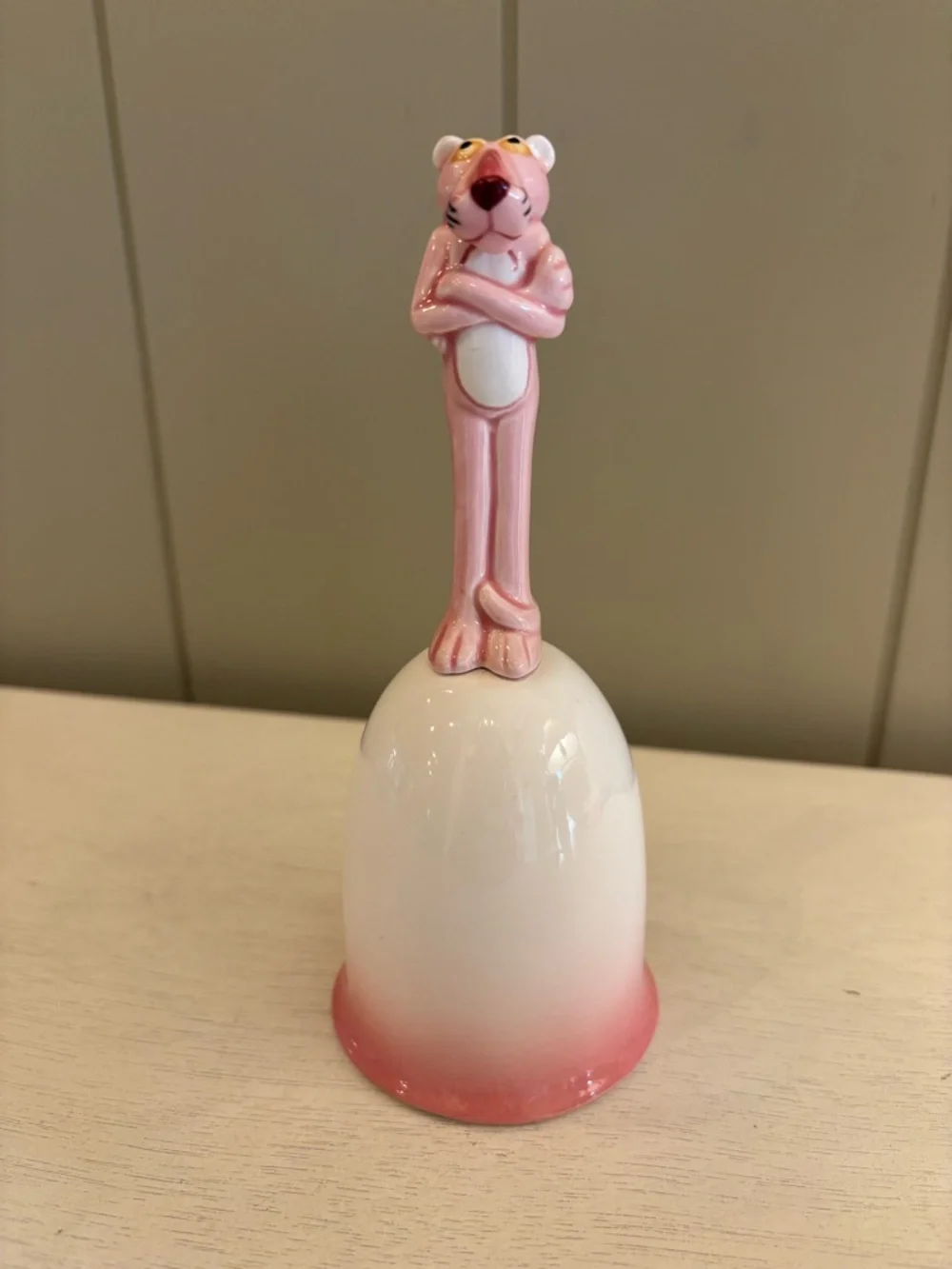 Vintage Retro Pink Panther RO 1982 Collectible Ceramic Bell Japan - Picture 6 of 8